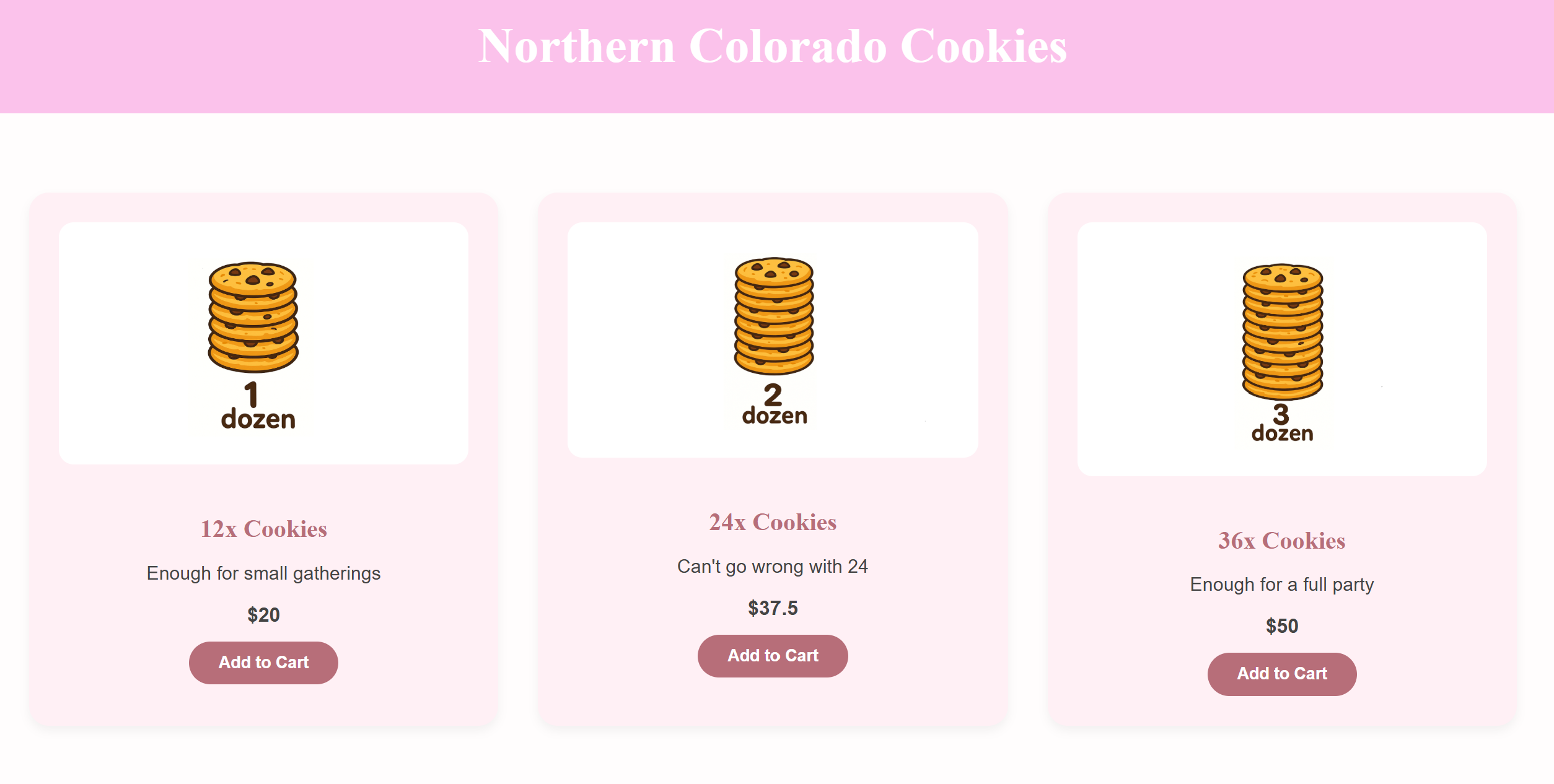 Demo Ecommerce Website (Cookies)
